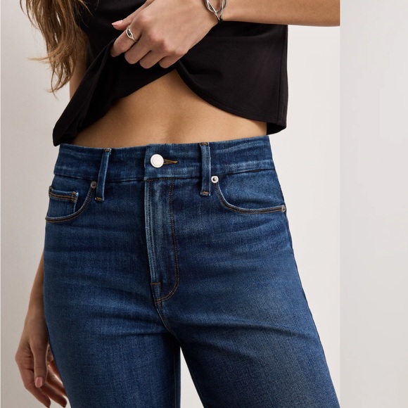 Good American Crop Mini Boot Denim - Picture 2 of 4